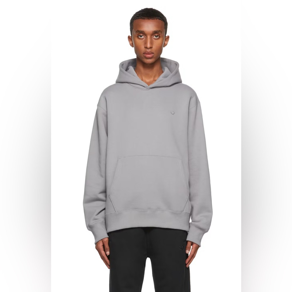 ADIDAS ORIGINALS Grey Adicolor Trefoil Hoodie